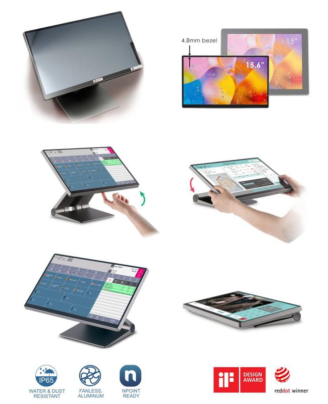 Naujų kasos kompiuterių siunta - Poindus VariPOS256 10 Naujo Dizaino Kasos kompiuteris Nsoft